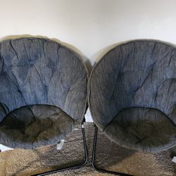 Foldable Saucer Chairs [ Set Of 2]