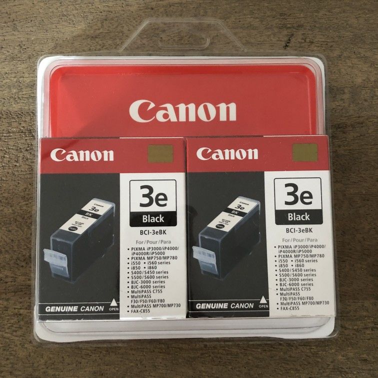 Canon BCI-3eBK Black Ink Cartridges 2-pack