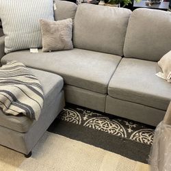 Sofa With Ottoman New 
