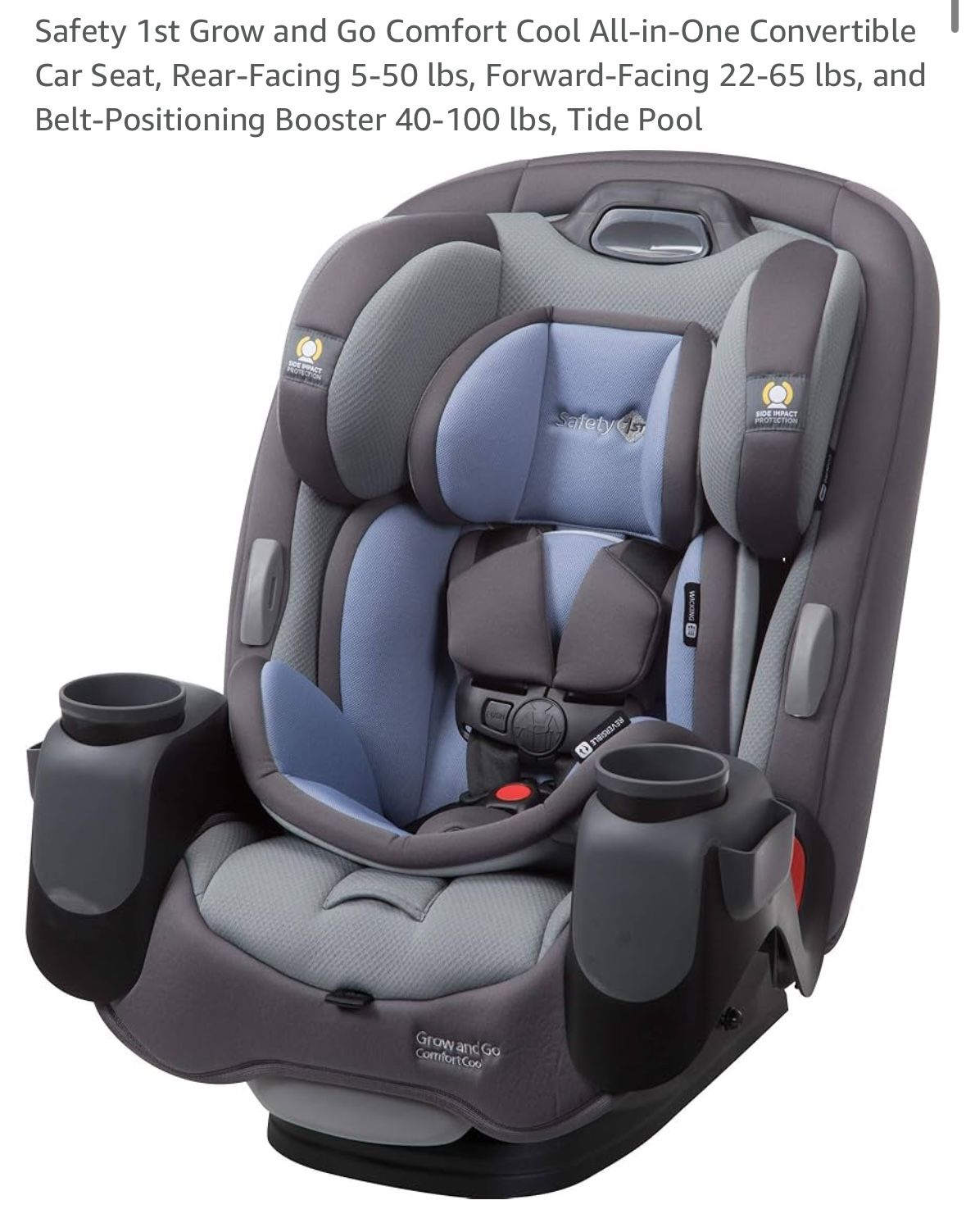 Safety 1st Grow And Go Cool Comfort Car Seat/One Day Sale (read Description)