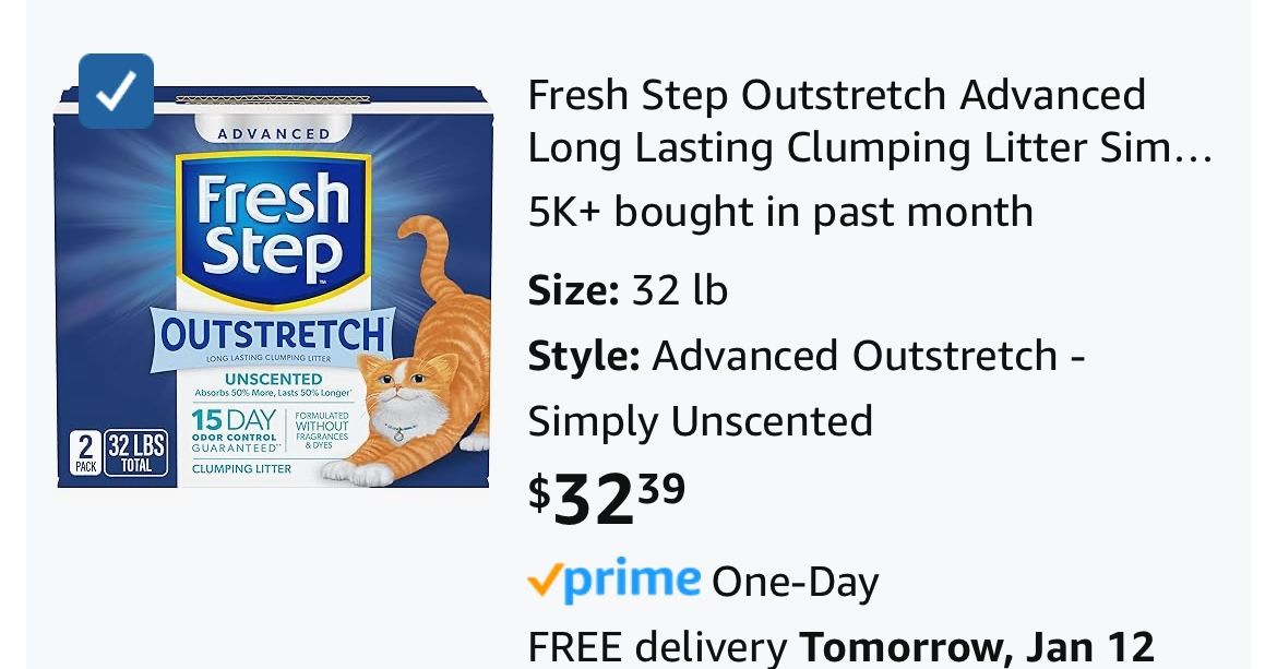 In Box Never Opened Cat Litter