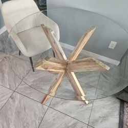 GLASS Round For Table Top 46 Inch