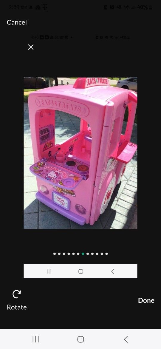Hello Kitty Ride On Ice Cream truck 