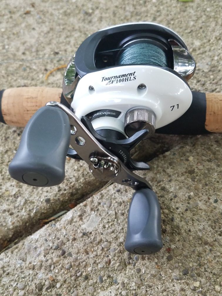 Cabela's Tourney Trail TTS 501-1-B w/ Cabela Tournament ZX100HLS BaitCaster Reel