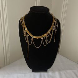 Indian Style Gold Tone Wedding Necklace 