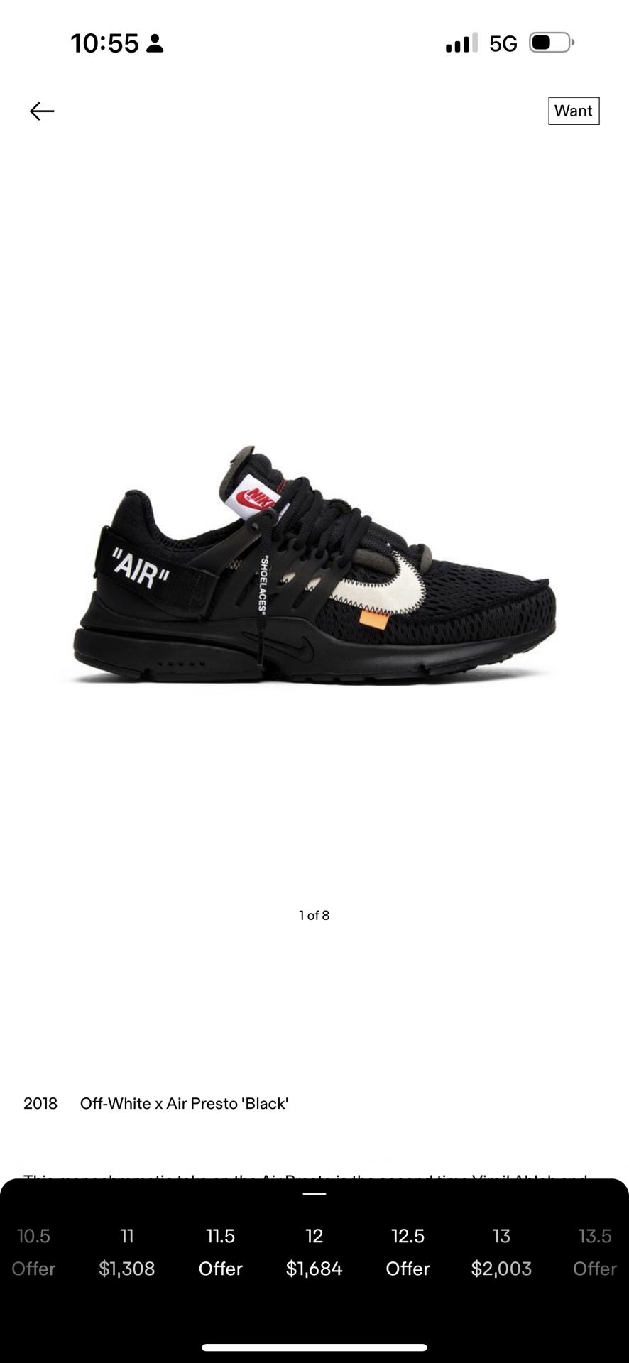 Off white presto