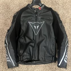 Dianese Perforated Leather Jacket - Titanium