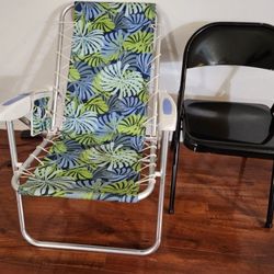 Rolling chair and two more foldable chairs for $5