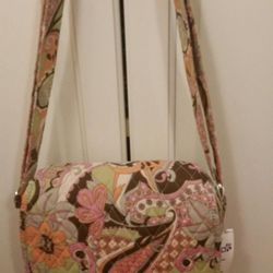 Belvah Quilted Paisley Crossbody Purse 