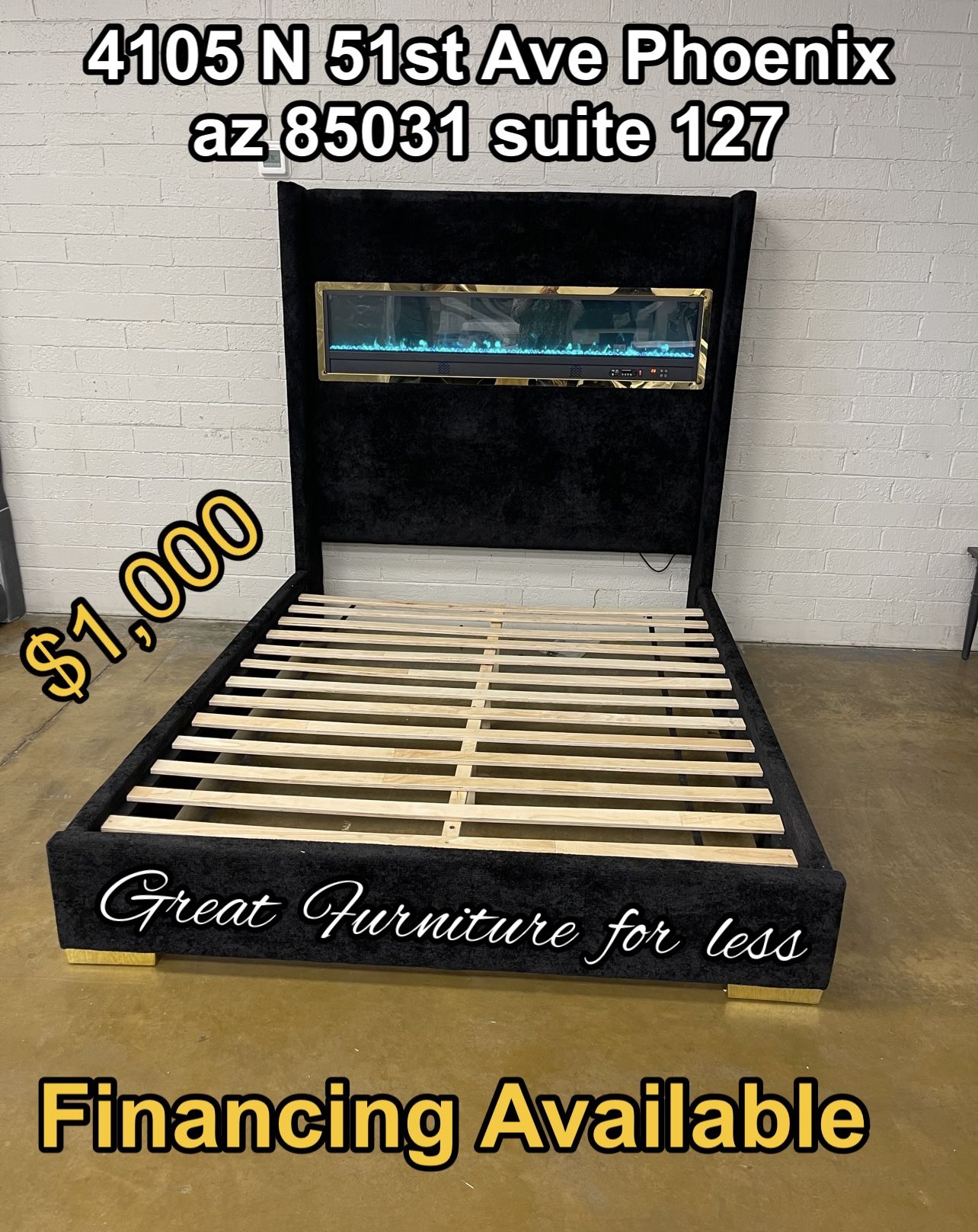 Queen Size Led Bed Frame Brand New