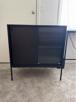 Metal Storage with Sliding Doors