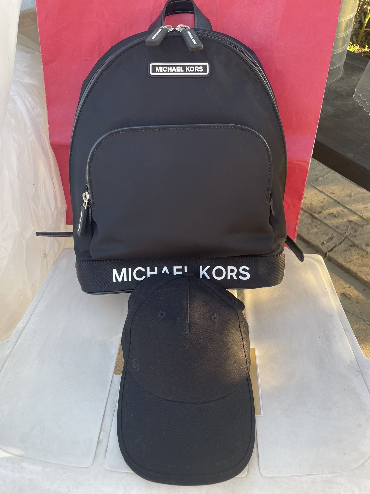 Michael Kors Backpack And A Michael Kors Cap Both Brand New Pick up in Pico Rivera