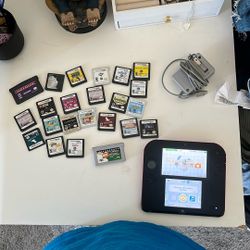 nintendo 2ds with games 