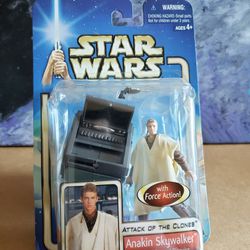 Star Wars Anakin Skywalker Outland Peasant Disguise MIB Attack of the Clones Toy