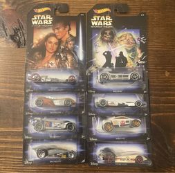 Hot Wheels Star Wars 2015 Complete Set of 8 Collectible Cars