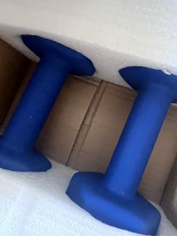 Pair Of 10lb Blue Dumbells