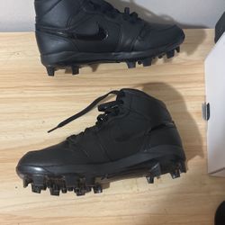 Black Nike Air Jordan Cleats