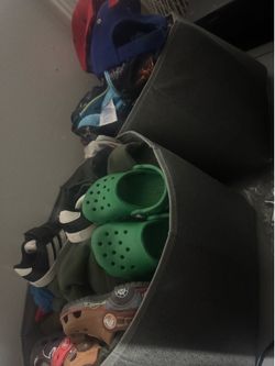 Clothes, Shoes, Hats, Blankets
