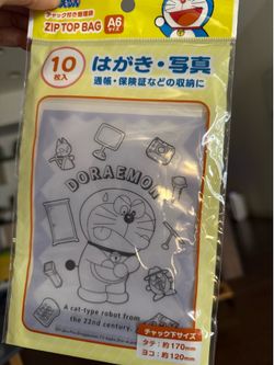 Doraemon Anime Manga Japan Anime Zip Top plastic bags - 10 pieces - Brand New
