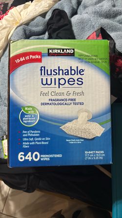 Box of flushable wipes *new*