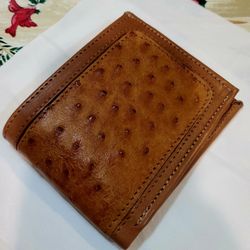 Real Ostrich Men Wallet New 