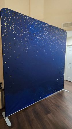 Backdrop photo booth 2 sides design