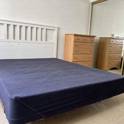 FREE:  Queen Headboard, Frame and Box Spring