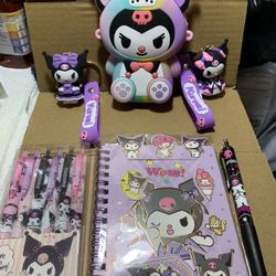 Kuromi Wallet And Keychains