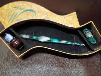 Hand Blown Glass Calligraphy Pen Set 
