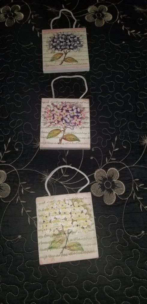 HOME INTERIOR 3 PLACAS DECORATIVAS EN EXCELENTES CONDICIONES