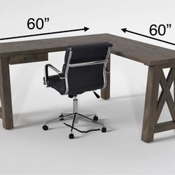 Solid Pine Corner Desk