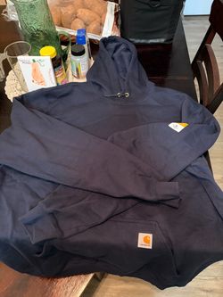 Carhartt Navy Blue Hoodie with tags size XLT LOOSE FIT