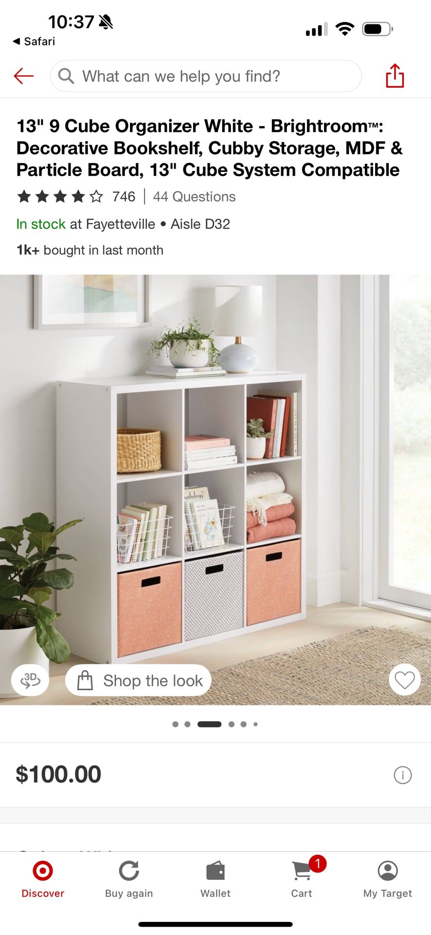 9 cube organizer shelf