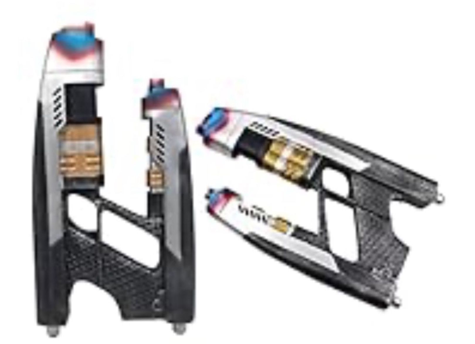 Star Lord Blaster Resin 1:1 Replica Cosplay for The Galaxy Peter Quill Halloween Costume Accessories (2Pcs)