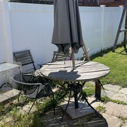 Free Patio Table And chairs and umbrella