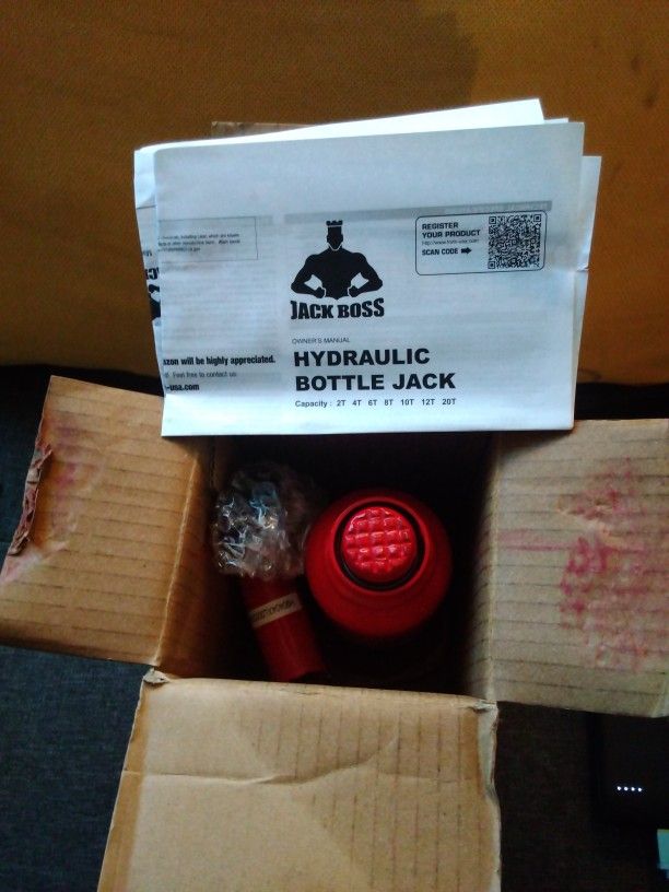 Jack Boss 4 Ton Bottle Jack - New In Box