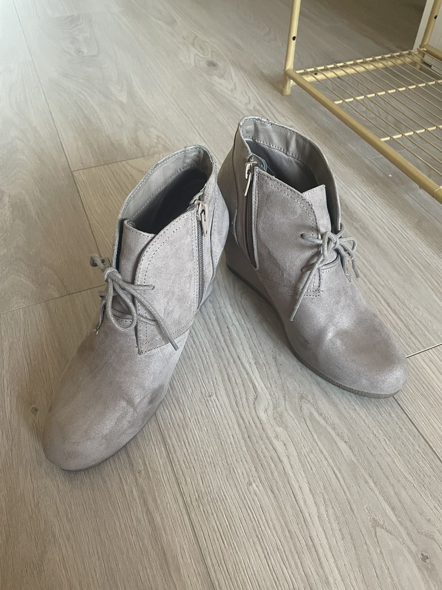 Beige Ankle Boots