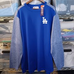 Los Angeles Dodgers Majestic Men's Therma Base Pullover Sweater Small and XXL