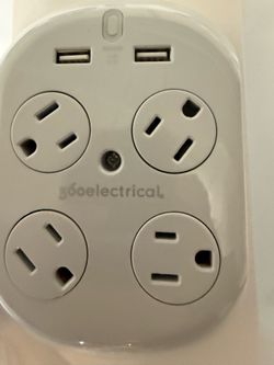 360 electrical four rotating outlets +2 USB
