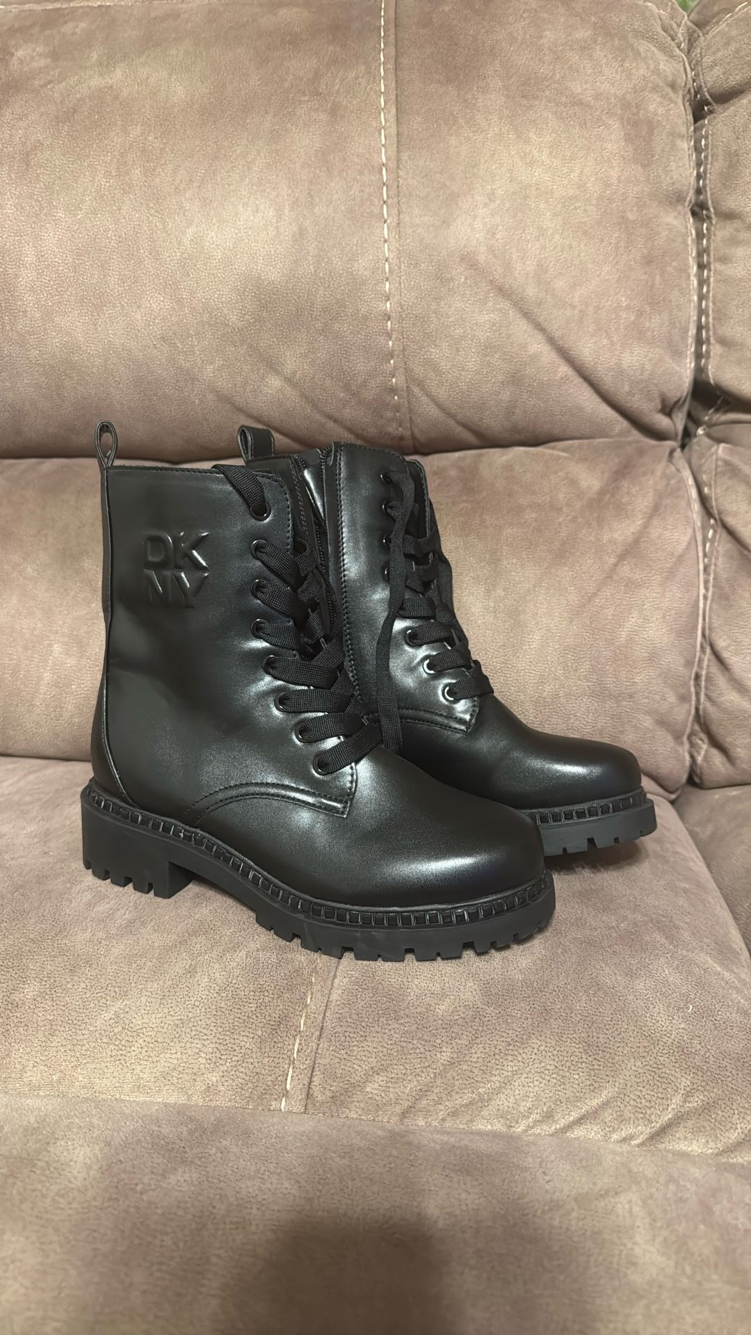 A combat-style boot for the daily grind, the Rommily from DKNY are the perfect pair. 