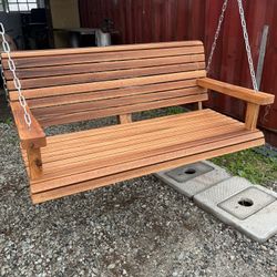 WALNUT PORCH SWING 47” Wide $380