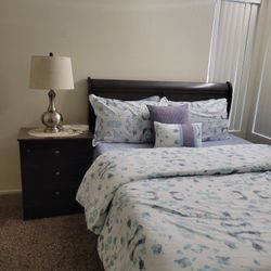 Queen Bed For Sale  With Out Mattress $(100)