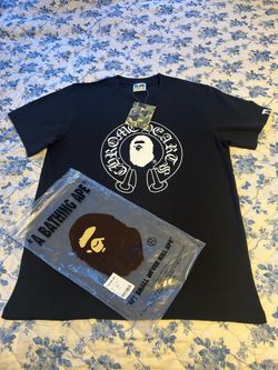 Black bape x chrome hearts tee shirt