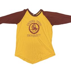 Vintage ASU Sun Devils baseball Jersey T-shirt RARE