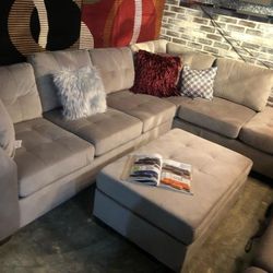 🚚Ask 👉Sectional, Sofa, Couch, Loveseat, Living Room Set, Ottoman, Recliner, Chair, Sleeper. 

✔️In Stock 👉Emilio Taupe Reversible Sectional