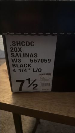 20X Salinas Cody James black cowboy hat