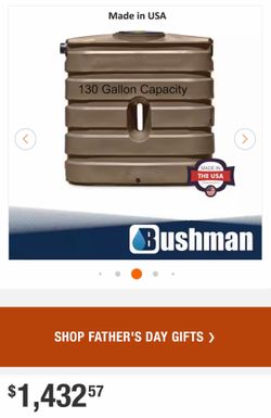 Bushman Water Tank PRODUCT NUMBER BSLT 305 / TS 230