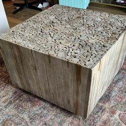 New In Box Real Wood Coffee Table