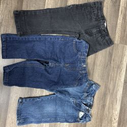 👖 3 Baby Boy Jeans – Levi’s + Cherokee + Denim Bundle (12M) 👖