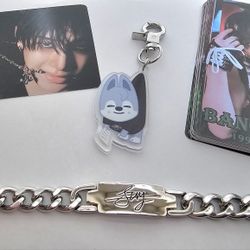 Stray Kids Tokyo 5 Star Bang Chan Produced Bracelet New With Keychain